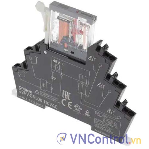 Rơ le I/O mỏng OMRON G2RV-SR500 AC110 BY OMB