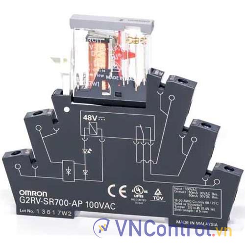 Rơ le I/O mỏng OMRON G2RV-SR700-AP AC110 BY OMB