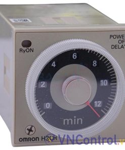 Bộ định thời OFF-delay OMRON H3CR-H8L DC48 M OMI 12min, 8 chân tròn