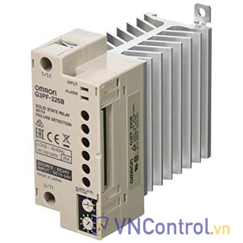 Rơ le bán dẫn 1 pha OMRON G3PF-225B DC24 tải: 25A 220VAC