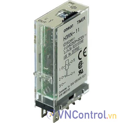 Bộ đặt thời gian đa năng OMRON H3RN-11 DC12 10h, 5 chân dẹt