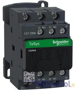 Công tắc tơ 3 pha SCHNEIDER LC1D09FE7 110VAC 9A 4kW 1NO+1NC