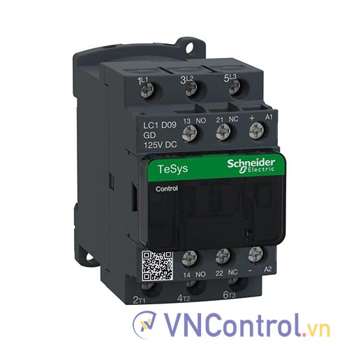 Công tắc tơ 3 pha SCHNEIDER LC1D09GD 110VDC 9A 4kW 1NO+1NC
