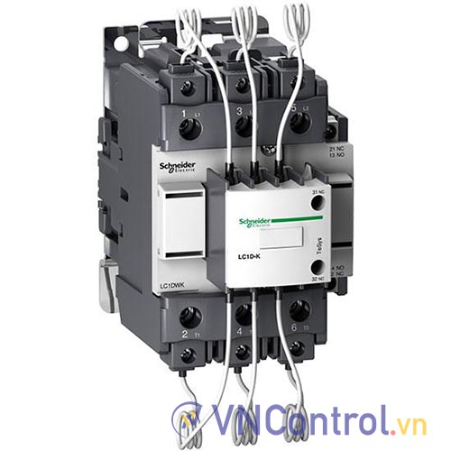 Contactor tụ bù SCHNEIDER LC1DWK12R7 380VAC 63kVAR 1NO+2NC