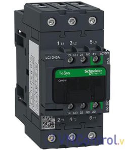 Công tắc tơ 3 pha SCHNEIDER LC1D40AKUE 110-220VAC/DC 40A 18.5kW 1NO+1NC