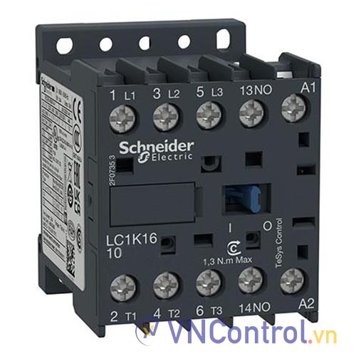 Công tắc tơ 3 pha SCHNEIDER LC1K1610L7 220VAC 16A 7.5kW 1NO