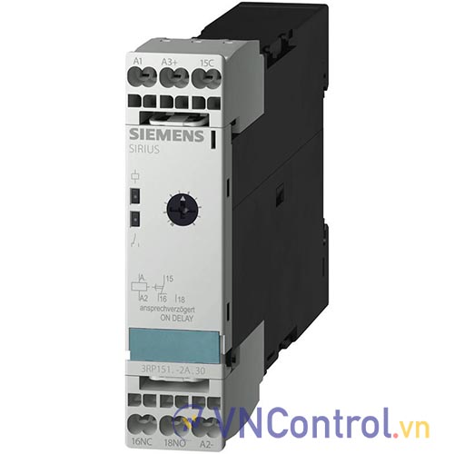 Bộ định thời On-delay SIEMENS 3RP15 13-2AQ30 110VAC/24VDC, 100s