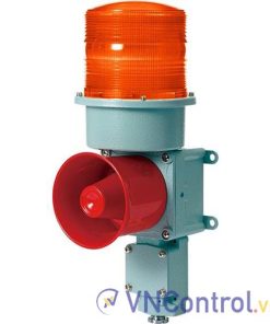 Đèn cảnh báo cho công nghiệp nặng/tàu thủy QLIGHT SDL-WA-110-A 110VAC D150 còi đa âm màu hổ phách