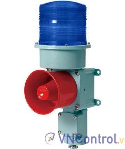 Đèn cảnh báo cho công nghiệp nặng/tàu thủy QLIGHT SDL-WA-110-B 110VAC D150 còi đa âm màu xanh