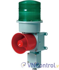 Đèn cảnh báo cho công nghiệp nặng/tàu thủy QLIGHT SDL-WA-110-G 110VAC D150 còi đa âm màu xanh lá