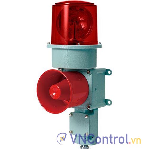 Đèn xoay cảnh báo cho công nghiệp nặng/tàu thủy QLIGHT SDLR-WM-110-R 110VAC D150 còi đa âm màu đỏ