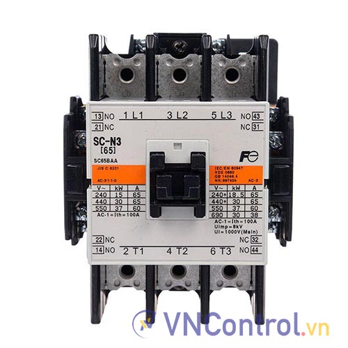 Contactor Fuji SC-N3 110V 65A 30kW 2NO+2NC