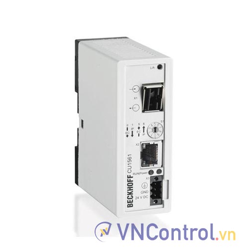 CU1561 | Infrastructure, media converter, Ethernet/EtherCAT, 100 Mbit/s, 24 V DC, LWL POF