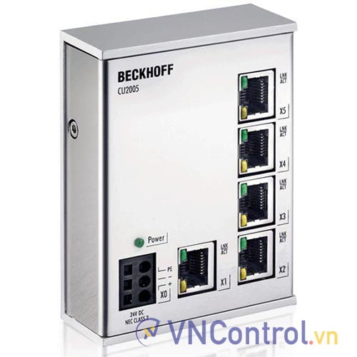 CU2005 | Infrastructure, 5-port switch, Ethernet, 100 Mbit/s, 24 V DC, RJ45