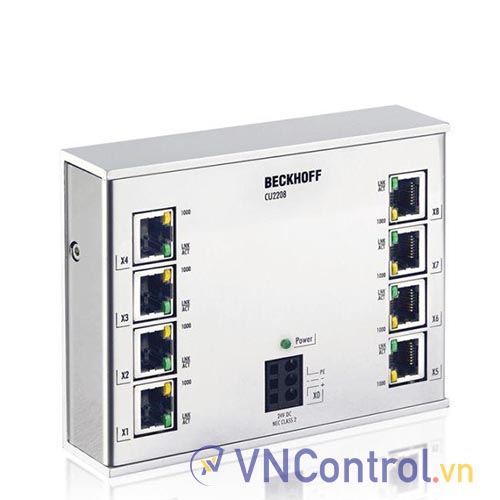 CU2208 | Infrastructure, 8-port switch, Ethernet, 1 Gbit/s, 24 V DC, RJ45
