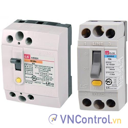 Aptomat khối chống giật 2 cực LS 32GRc 20A 30mA .