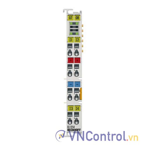 EL1254 | EtherCAT Terminal, 4-channel digital input, 24 V DC, 1 µs, timestamp