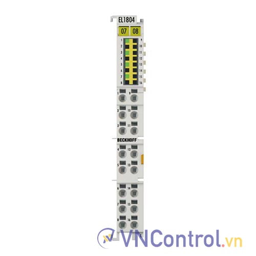 EL1804 | EtherCAT Terminal, 4-channel digital input, 24 V DC, 3 ms, 3-wire connection
