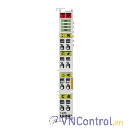 EL2088 | EtherCAT Terminal, 8-channel digital output, 24 V DC, 0.5 A, ground switching