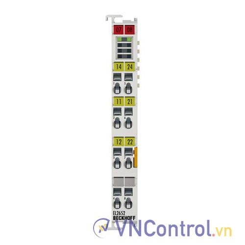 EL2652 | EtherCAT Terminal, 2-channel relay output, 230 V AC, 300 V DC, 1 A