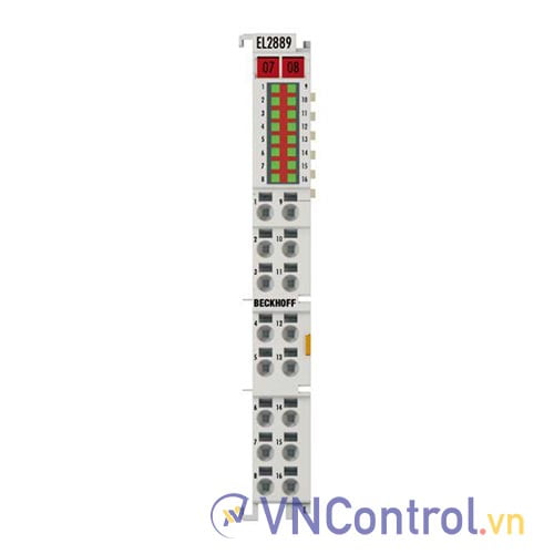 EL2889 | EtherCAT Terminal, 16-channel digital output, 24 V DC, 0.5 A, ground switching
