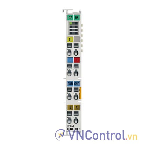 EL3061 | EtherCAT Terminal, 1-channel analog input, voltage, 0…10 V, 12 bit, single-ended