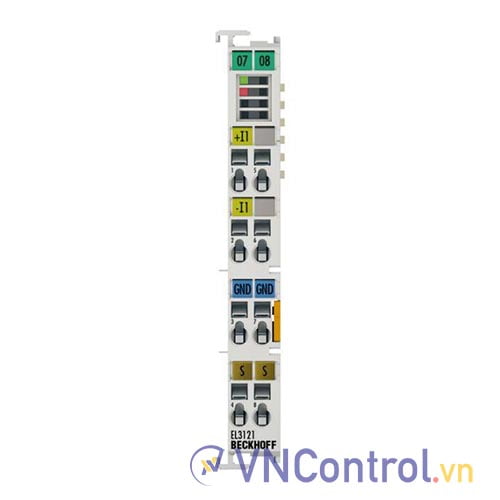 EL3121 | EtherCAT Terminal, 1-channel analog input, current, 4…20 mA, 16 bit, differential