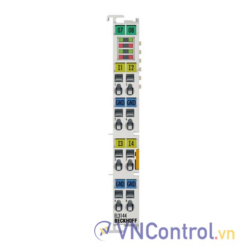 EL3144 | EtherCAT Terminal, 4-channel analog input, current, 0…20 mA, 16 bit, single-ended