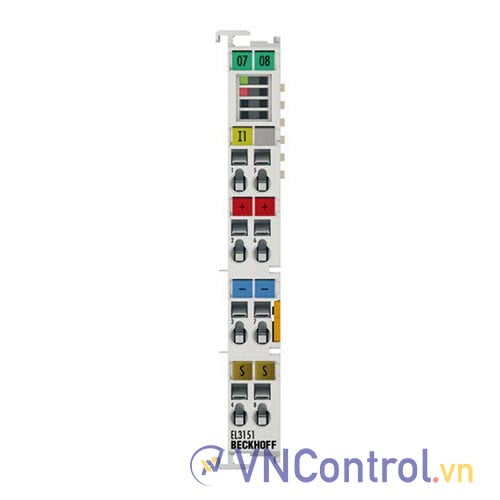 EL3151 | EtherCAT Terminal, 1-channel analog input, current, 4…20 mA, 16 bit, single-ended
