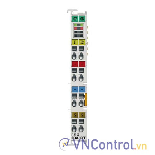 EL3152 | EtherCAT Terminal, 2-channel analog input, current, 4…20 mA, 16 bit, single-ended