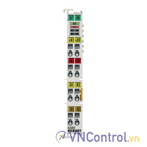 EL3202 | EtherCAT Terminal, 2-channel analog input, temperature, RTD (Pt100), 16 bit