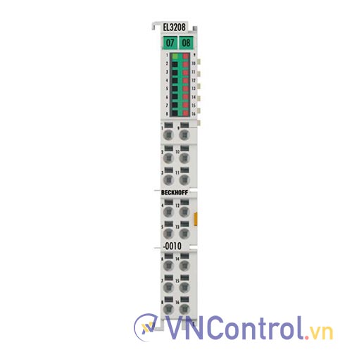 EL3208-0010 | EtherCAT Terminal, 8-channel analog input, temperature, RTD (Pt1000, NTC), 16 bit