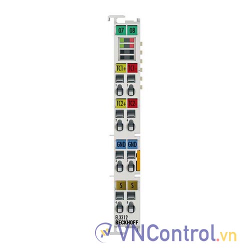 EL3312 | EtherCAT Terminal, 2-channel analog input, temperature, thermocouple, 16 bit