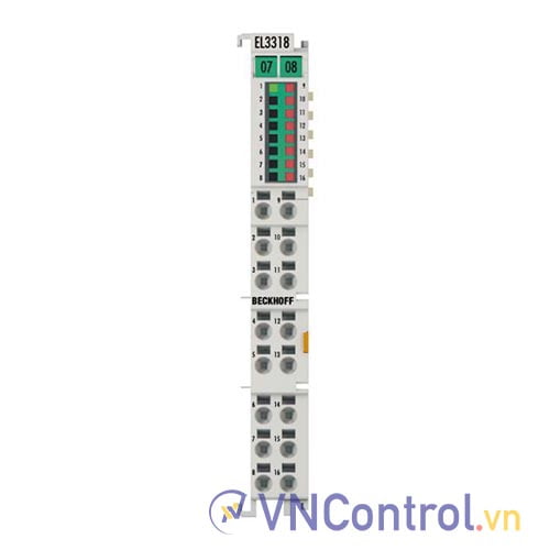 EL3318 | EtherCAT Terminal, 8-channel analog input, temperature, thermocouple, 16 bit