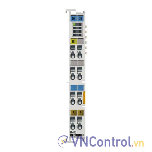 EL4001 | EtherCAT Terminal, 1-channel analog output, voltage, 0…10 V, 12 bit