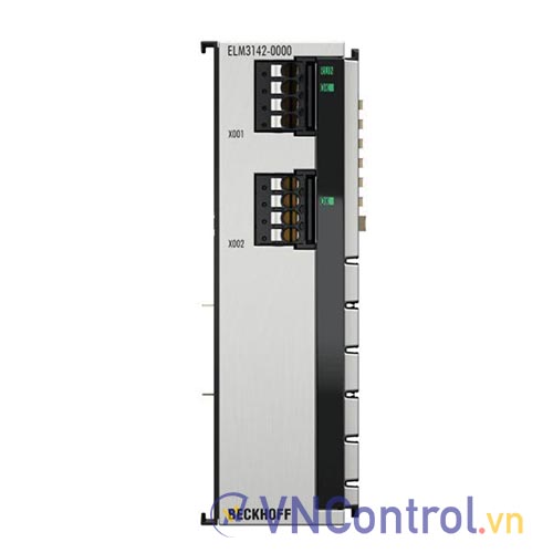 ELM3142-0000 | EtherCAT Terminal, 2-channel analog input, multi-function, ±10…±1.25 V, ±20 mA, 24 bit, 1 ksps