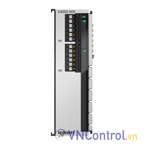 ELM3502-0030 | EtherCAT Terminal, 2-channel analog input, measuring bridge, full/half/quarter bridge, 24 bit, 20 ksps, externally calibrated