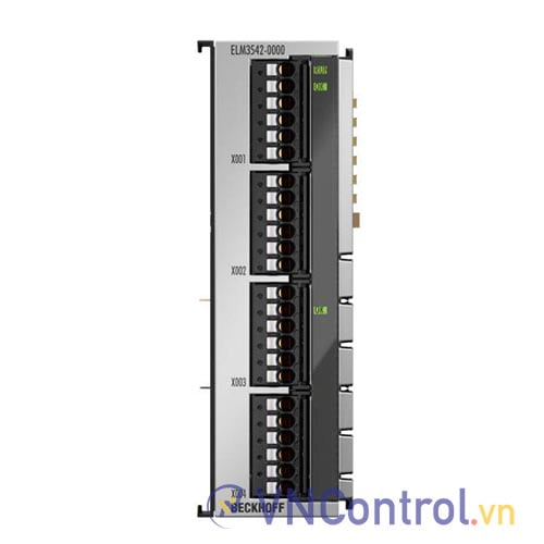 ELM3542-0000 | EtherCAT Terminal, 2-channel analog input, measuring bridge, full/half/quarter bridge, 24 bit, 1 ksps, TEDS