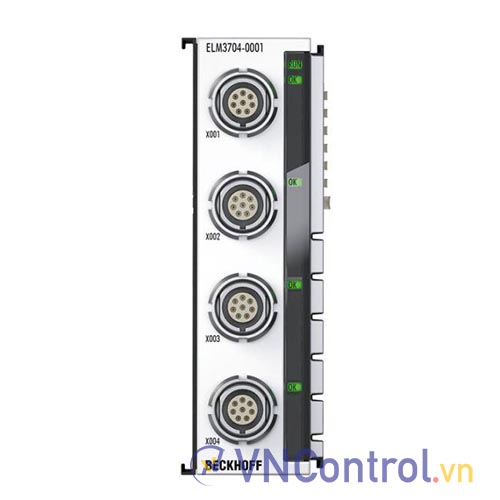 ELM3704-0001 | EtherCAT Terminal, 4-channel analog input, multi-function, 24 bit, 10 ksps, LEMO