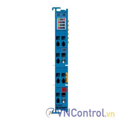 ELX4181 | EtherCAT Terminal, 1-channel analog output, current, 0/4…20 mA, 16 bit, single-ended, HART, Ex i