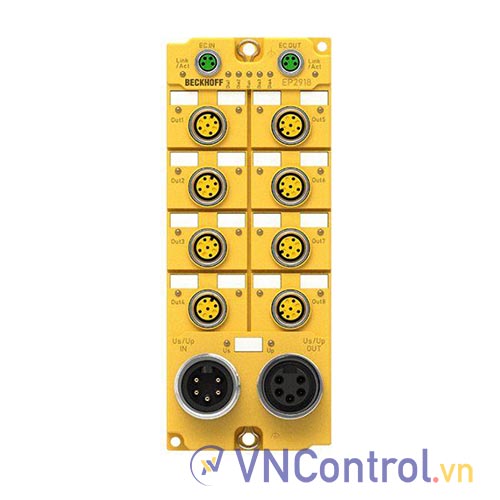 EP2918-0032 | EtherCAT Box, 8-channel digital output, 24 V DC, 2 A, M12, TwinSAFE, TwinSAFE Logic