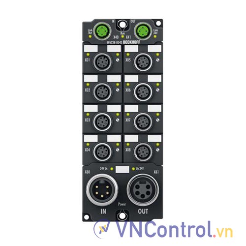 EP6228-0042 | EtherCAT Box, 8-channel communication interface + 8-channel digital input, IO-Link, master, Class A, M12