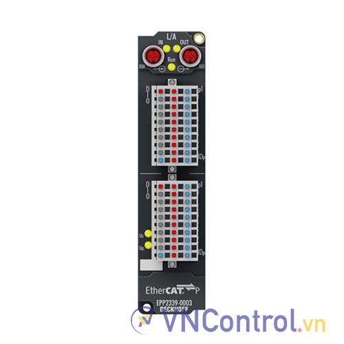 EPP2339-0003 | EtherCAT P Box, 16-channel digital combi, 24 V DC, 3 ms, 0.5 A, IP 20 connector