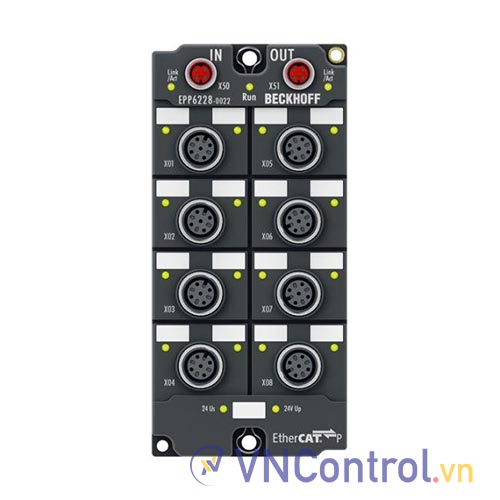 EPP6228-0022 | EtherCAT P Box, 8-channel communication interface + 8-channel digital input, IO-Link, master, Class A, M12