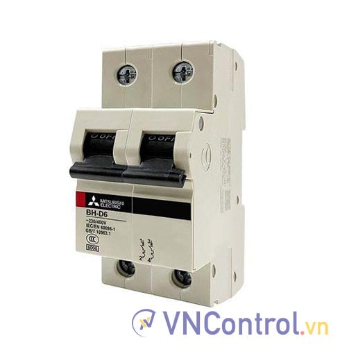 MCB Mitsubishi BH-D6 2P 6A 6kA C N