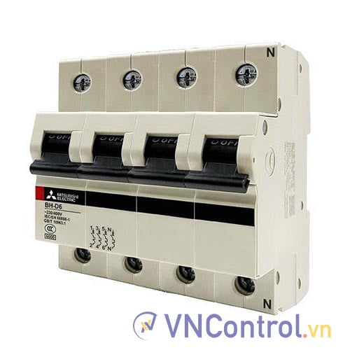 MCB Mitsubishi BH-D6 4P 50A 6kA C N