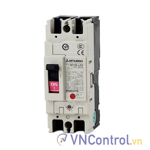 MCCB chỉnh dòng Mitsubishi NF125-LGV 2P 25-32A 90kA