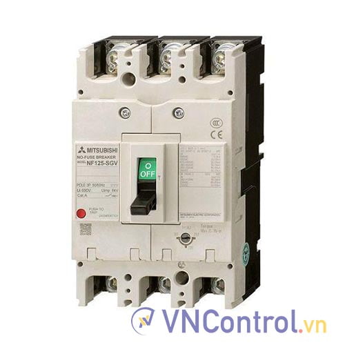 MCCB chỉnh dòng Mitsubishi NF125-SGV 3P 70-100A 36kA
