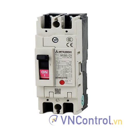 MCCB Mitsubishi NF250-CV 2P 225A 36kA