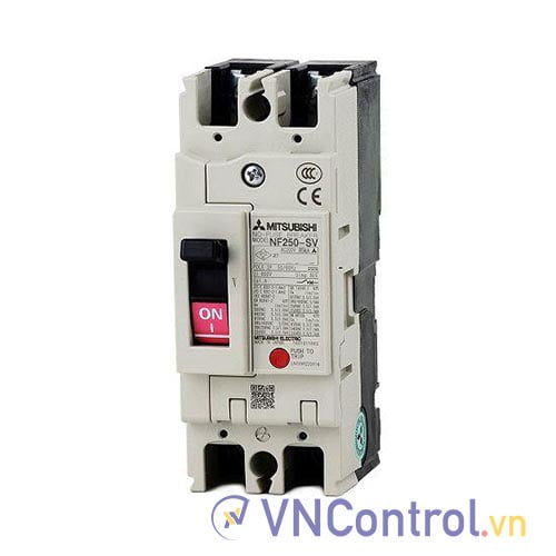 MCCB Mitsubishi NF250-SV 2P 100A 85kA